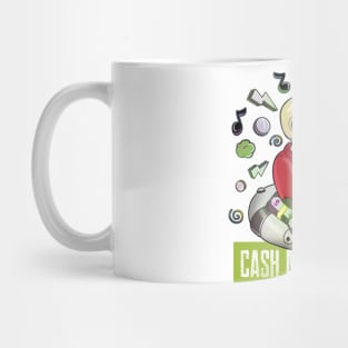 Awesome Skeleton Music Loving Sailor Cash Money Skull Mug